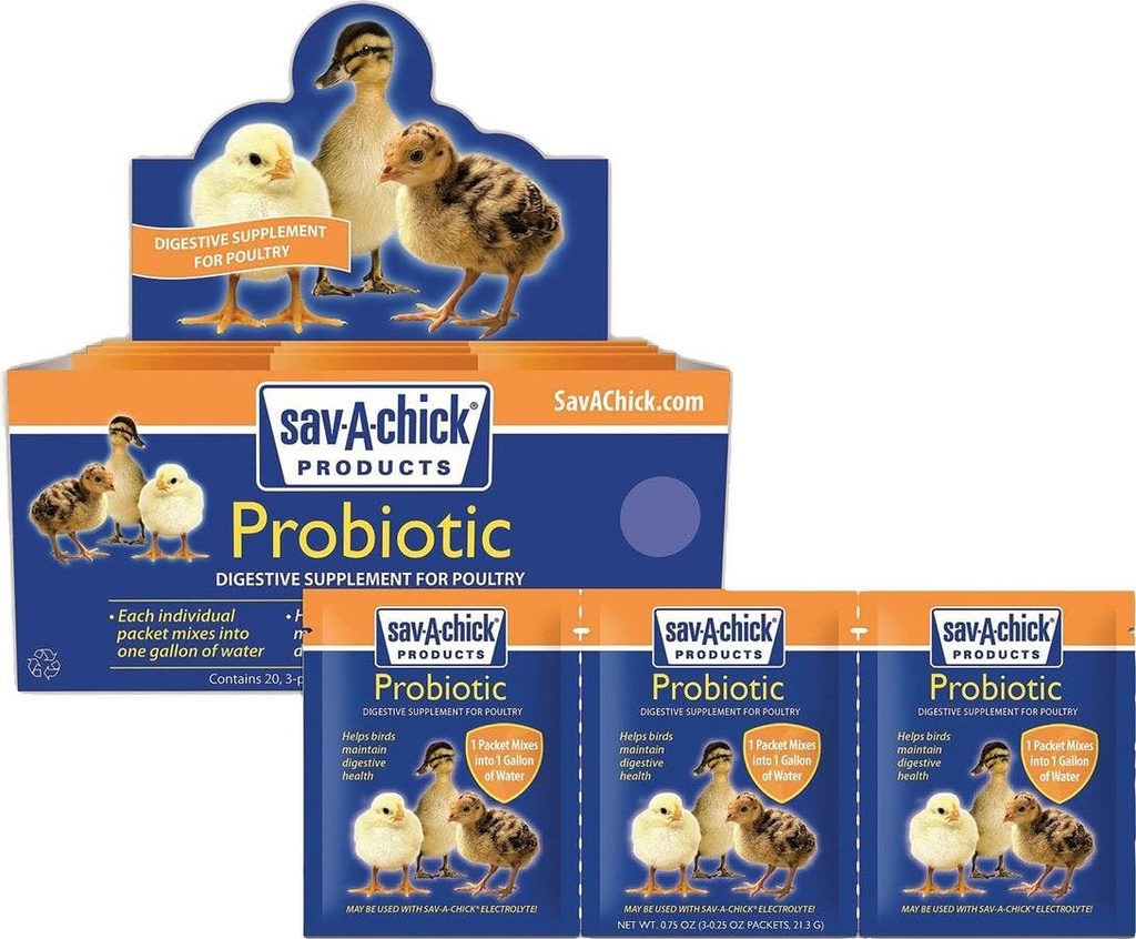 Sav-A-Chick Probiotic 3 pakendid .17oz