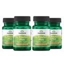 Swanson L. Reuteri Probiotic Plus w/L. Rhamnosus L. Acidophilus & FOS Prebiootiline seedetrakti tugi - Soodustab soolestiku tervist w/ 7 miljardit CFUd kapsli kohta - (30 Veggie kapslit) (4 pakendit)