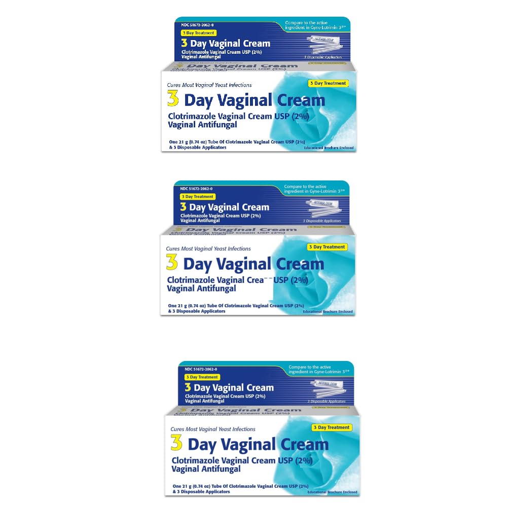 Klotrimasool 3-päevane vaginaalkreem - 0,74 Oz (PACK OF 3)