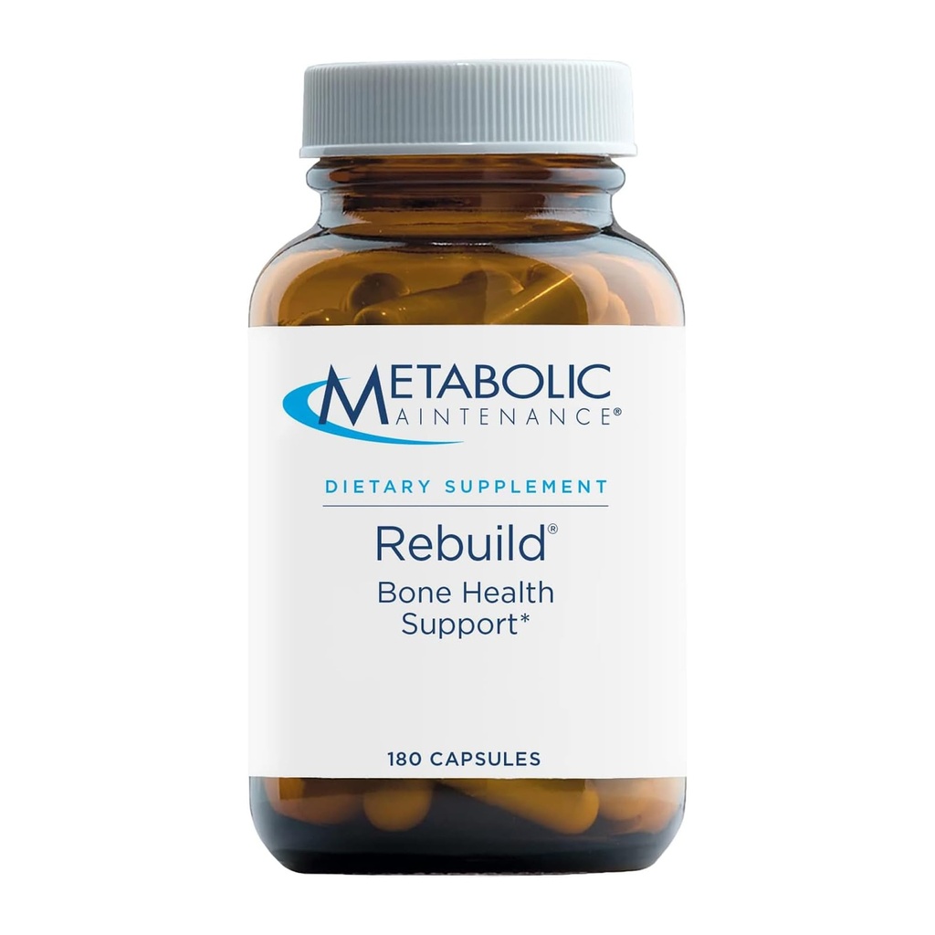 Metaboolne hooldus Rebuild - Luude tervisetoetuslisa kaltsiumiga, vitamiinid D + K2, tsink, magneesiumtsitraat + jälje mineraalid, täiteaineteta (180 kapslit)