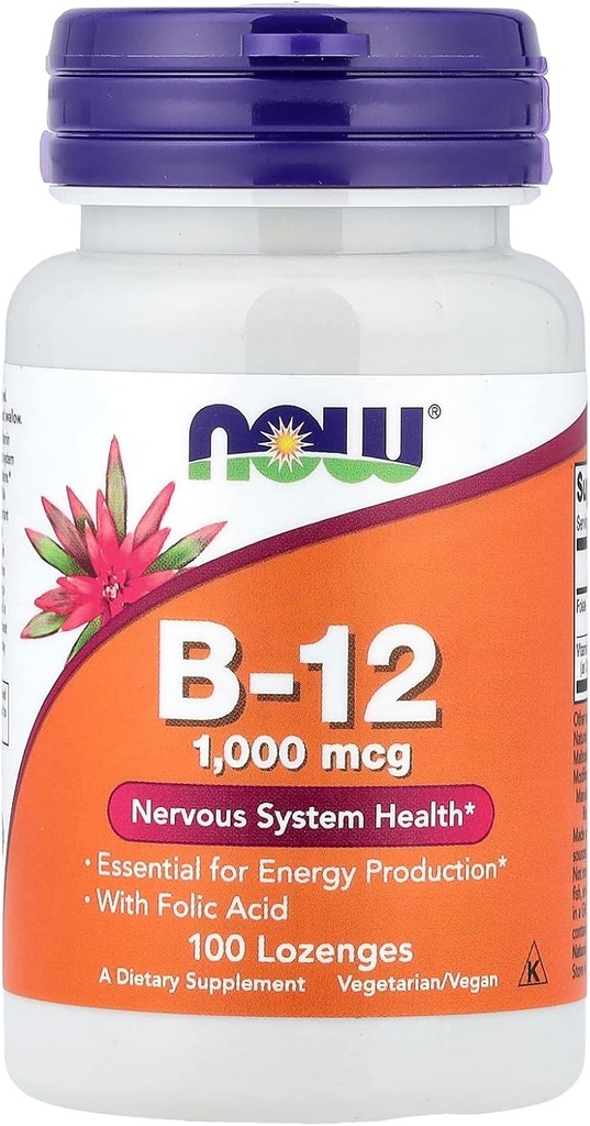 NOW Foods B-12, 100 portsjonit