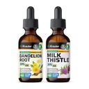 BIO KRAUTER Dandelion Tinktuur 2 Fl. Oz. & Milk Thistle Tinktuur 2 Fl. Oz.