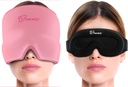 TheraICE Migreen Peavalu Relief Cap, Hot & Cold Therapy Hat, Migreen Relief Cap, Cool Gel Head Wrap, Headache Cap Ice Pack Mask + TheraICE Cool Gel Relief Sleep Mask
