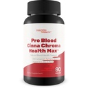 Pro Blood Cinna Chroma Health Max - loodusliku vere tervise toetamine kaneeli, kurkumi, berberiini, D-vitamiini, C-vitamiini, tsingi ja muuga - tasakaalustatud vere tervise ja paranenud verevoolu edendamine