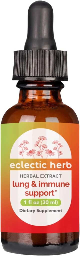 Eklektiline Instituut Mitte-GMO, Gluteenivaba Lung & Immune Support Extract | 2 fl oz (60 ml)