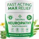 Neuropaatia Valu leevendav kreem - maksimaalne tugevus Närvivalu leevendaja jalgadele, varvastele, kätele, jalgadele Aloe Vera, Arnica, MSM-vitamiin B6 ja mentool kiire toimega leevendamiseks 3oz