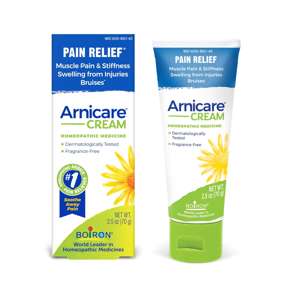 Boiron Arnicare Cream looduslik rahustav leevendus liigesevalu, lihaste valu, turse, valulikkus ja jäikus - kiire neelamine ja lõhnavaba - 2,5 oz