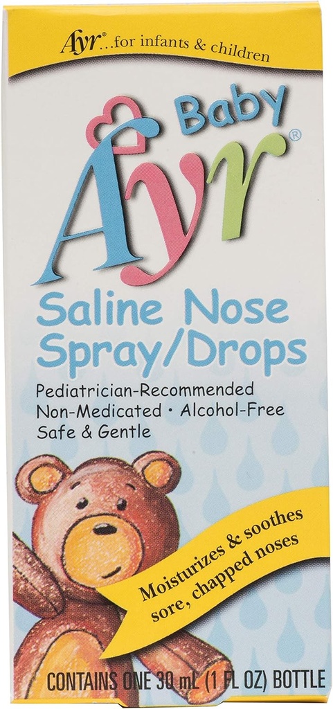 Baby Ayr soolase nina pihustamine / tilgad, pihustuspudelid 1 Fl Oz (pakk 1)