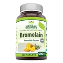 Taimsed saladused Bromelain Supplement 500 Mg Tabletid Supplement | Non-GMO | Gluteenivaba | Made in USA (120 Count)