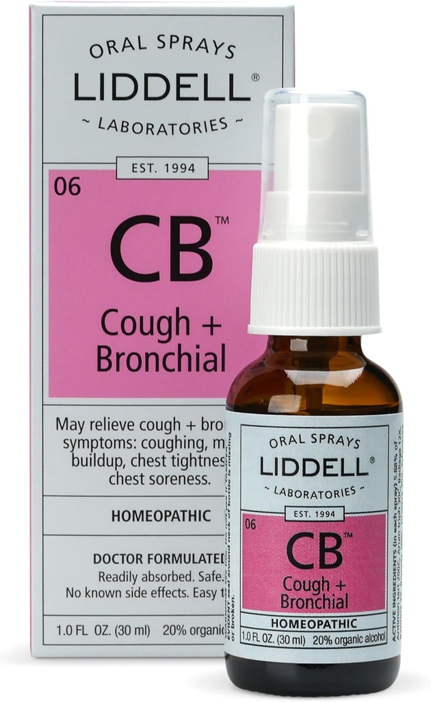 Liddell Homöopaatiline Köha Ja Bronhiaalne Spray, 1 Ounce