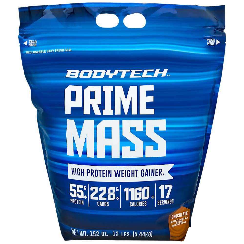 BODYTECH Prime Mass - šokolaad (12 naela / 17 serveerimist)