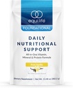 Equilife Daily Nutritional Support, All-in-One Multivitamiini Meal Asendamine, Pure Vanilla Maitse, 15G Taimeproteiin, Toetab üldist heaolu, sealhulgas energia, seedimine ja nahk, 14 Servings