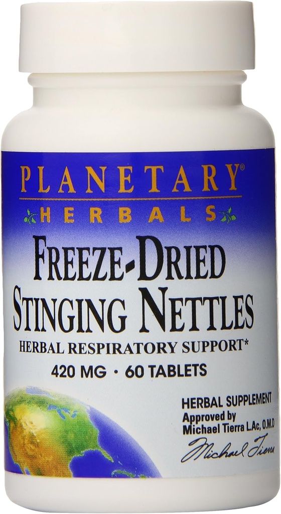 Planeeditaimed Külmutatud Kuivatatud Stinginging Nettles Tabletid, 60 Count