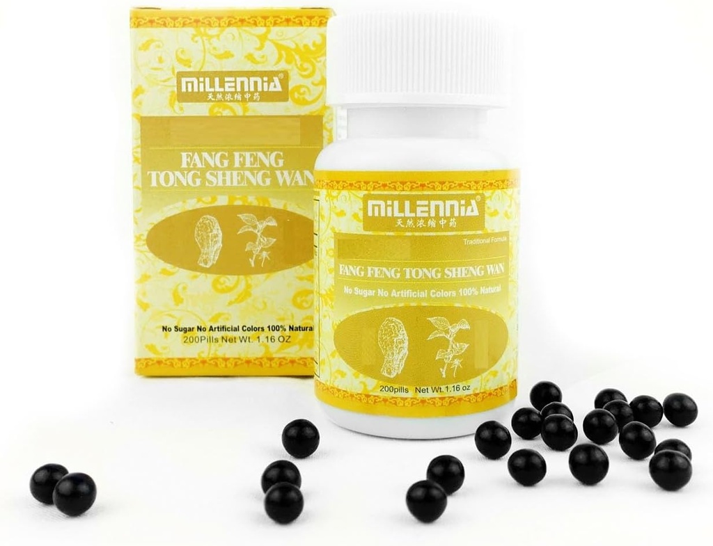 MILLENNIA Taimsed toidulisandid - Fang Feng Tong Sheng Wan - 12 pudelipakendit (200 pillid / pudel)