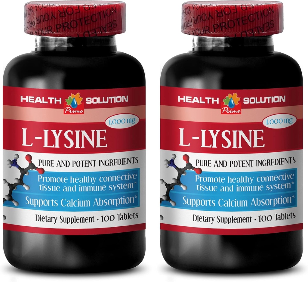L-lüsiin 1000 mg tabletid - L- LYSINE 1000MG - Tervisliku naha - l- lüsiin tabletid - l- lüsiin 1000 mg tabletid - l- lüsiini lisand - l- lüsiin salv - lüsiin 1000 mg tabletid, 2 pudelit 200 tabletti