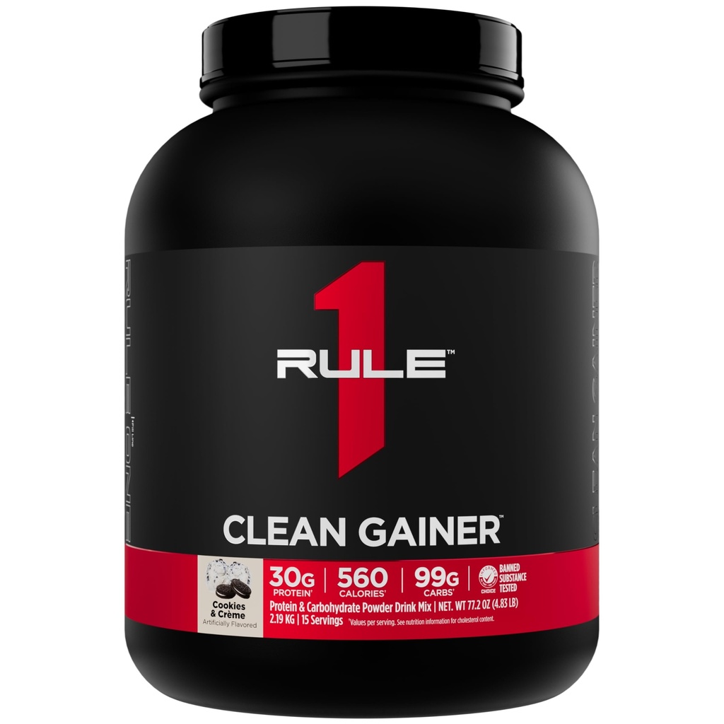 Reegel 1 Puhas Gainer - kõrge valgusisaldusega Lean Gain valem 560 kalorit, 30 g täisspektri valku, üle 90 g süsivesikuid, alla 6 g rasva (15 serveerimist, küpsiseid ja Crème)