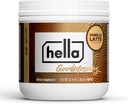 Hella Nutrition Goodmorning Kohv Alternatiivne looduslik kofeiin seenekohvi asendajaga | Valk, kollageen, vitamiinid B-12 & D, elektrolüüdid ja mineraalid | Mitte GMO (20 Servings, Vanilla Latte)