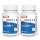 Rugby Vitamiin B-6 tabletid - 25 mg vitamiini B6 - toidulisand - 100 loendit (2 Pack)