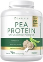 Carlyle Pea proteiini pulber 7lb | Maitsestamata | 29G valk | meestele ja naistele | Taimetoitlane, mitte-GMO, gluteen ja sojavaba