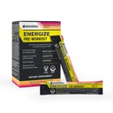 BODi Energize Pre Workout Powder - Beeta-Alanine, Quercetin & Low-Dose Kofeiini valem täiustatud energia ja fookuse suurendamiseks, energia ja vastupidavuse suurendamiseks, maasika limonaadi maitsestatud, 20 Sticks