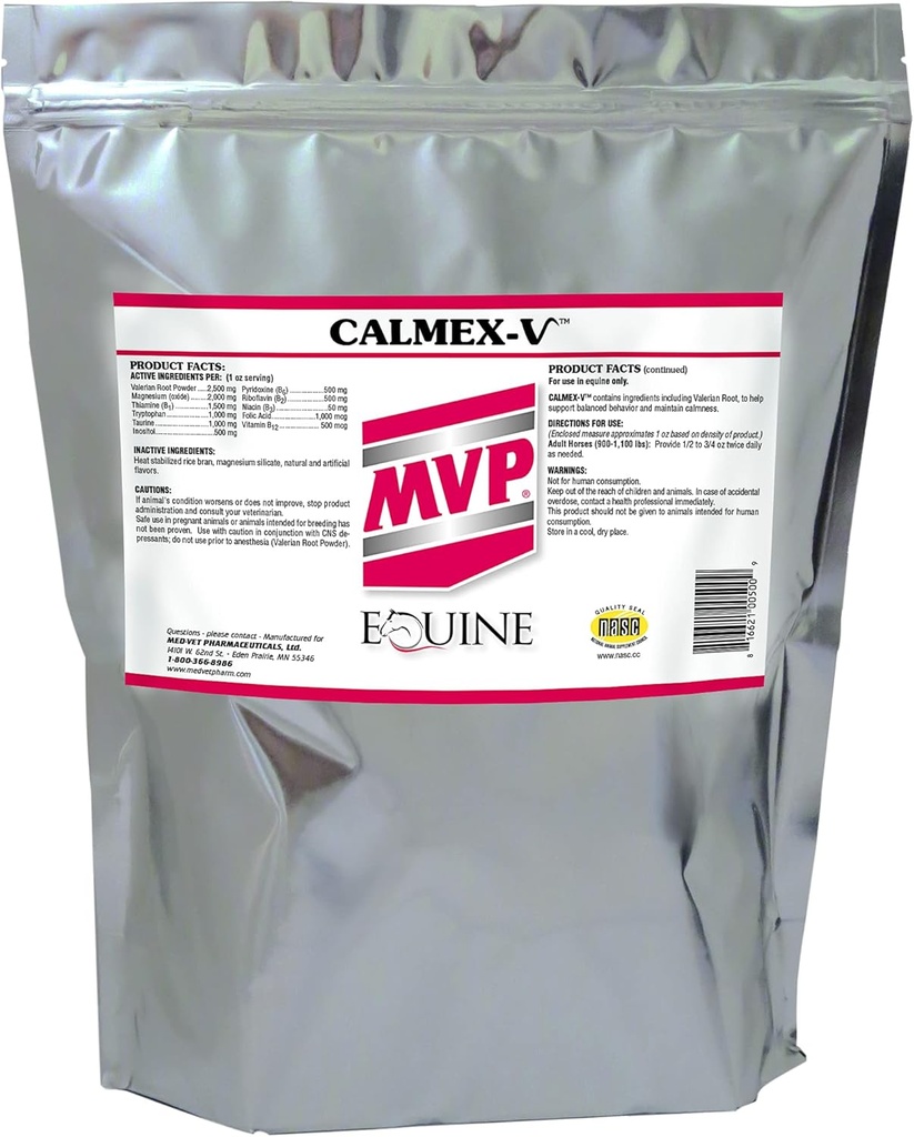 Calmex-V (10lb) Rahustav toetus hobustele.