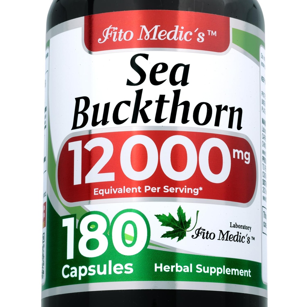 Lab | meri Buckthorn |180 kapslid | 12000 mg | Omega 7 meri Buckthorn | Seauckthorn Supplement | Omega 7 Supplement | Ultra kõrge imendumine.