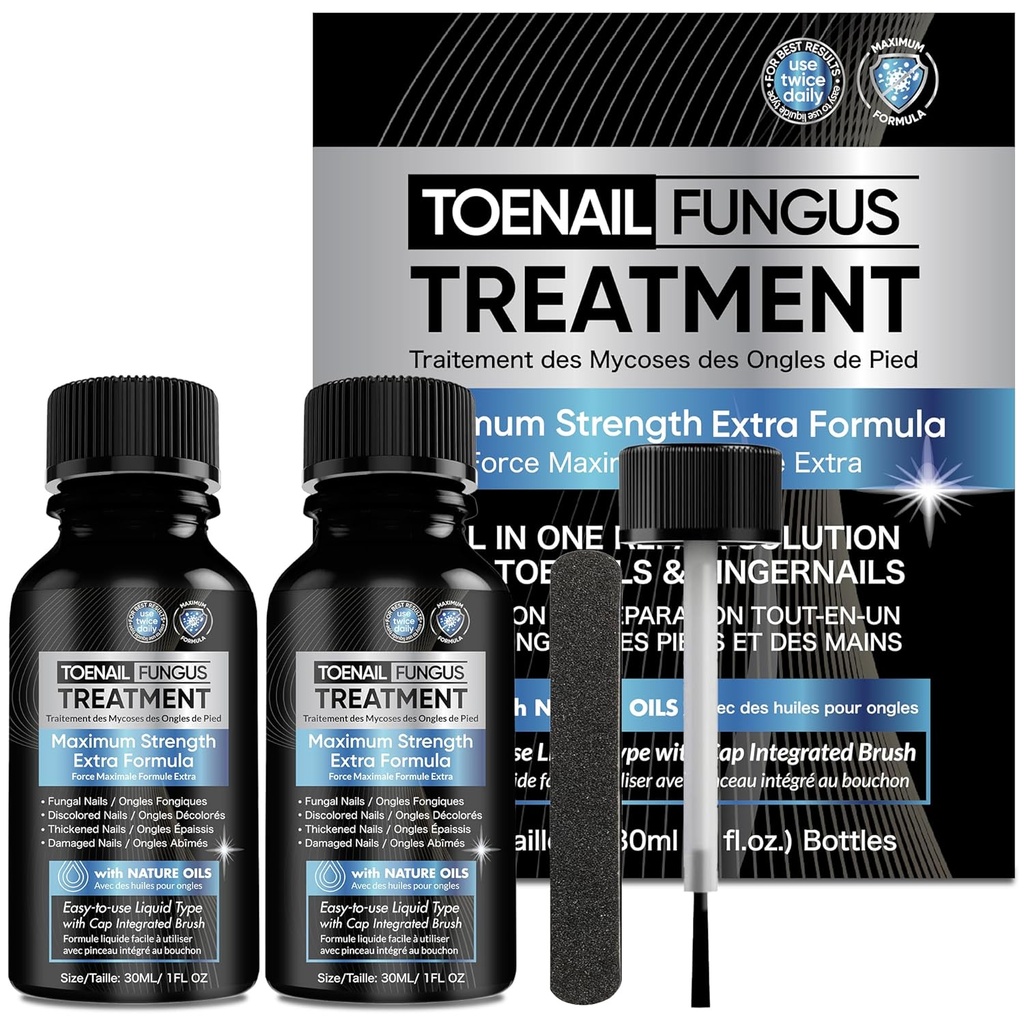Varbaküüneseente ravi Täiendav tugevus 2 tk x 30 ml, seene küünte ravi, küünte seente ravi varbaküünte, varbaküünte seente ravi ekstra tugevus kahjustatud ja värvimuutus küüned.