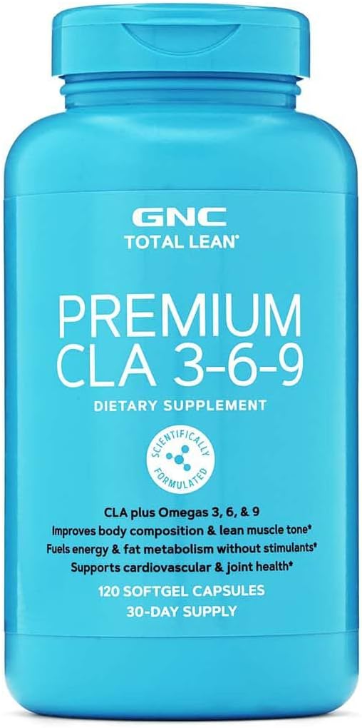 GNC Total Lean Premium CLA 3-6-9, 120 Softgels, toetab treeningut ja lihaste taastumist