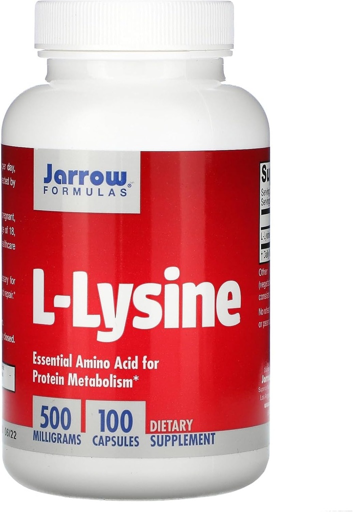 Jarrow valemid - L- lüsiin, 500 mg, 100 kapslit