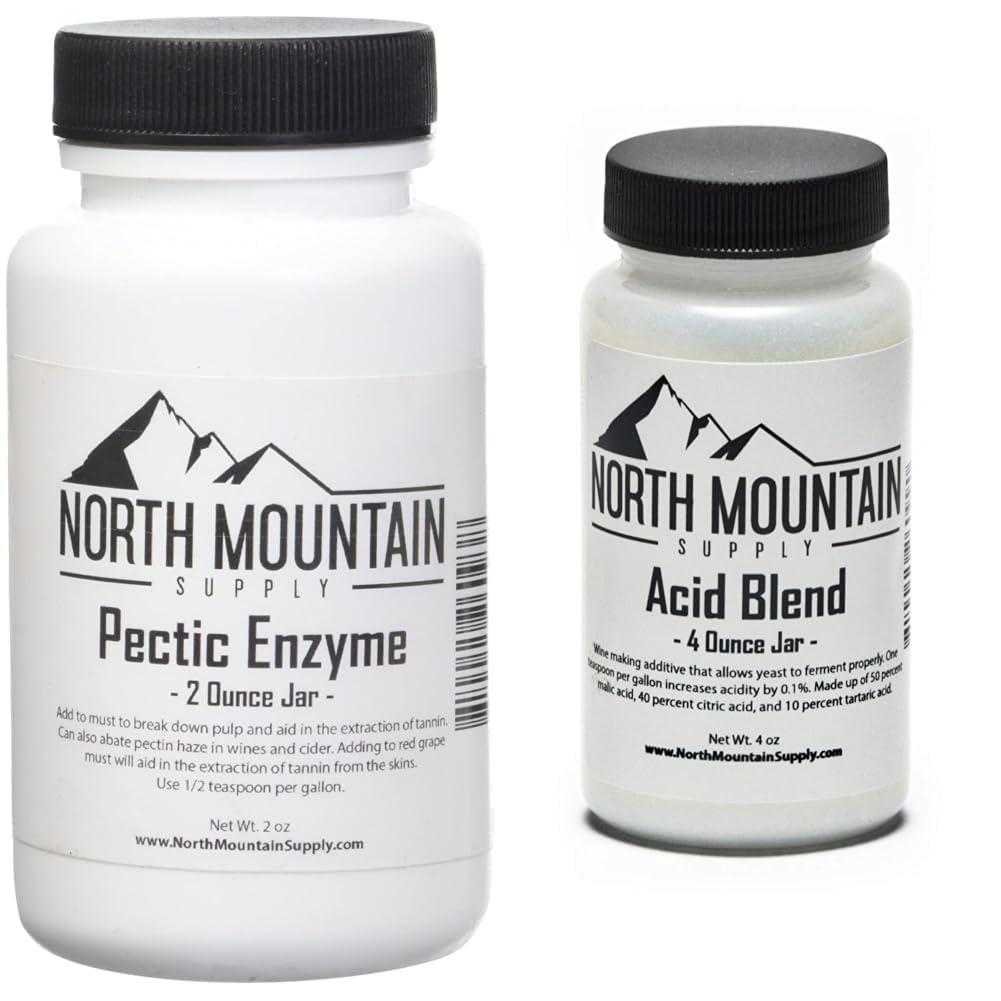 North Mountain Supply Pectic Enzyme 2 Ounce Jar ja AB-4oz Food Grade Acid Blend Bund