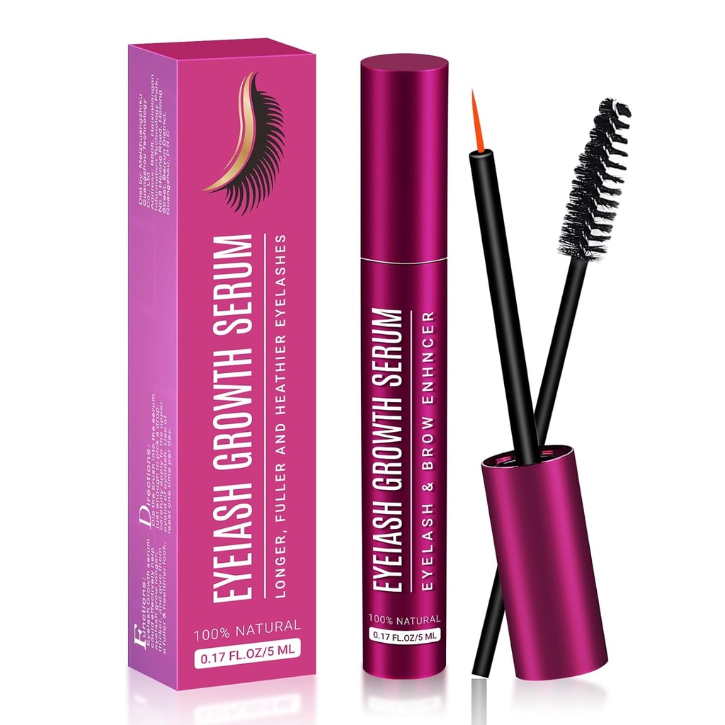 Lash Seerum 5ML ripsmete kasvu jaoks - Premium valem pikemate, täielikumate ja paksemate ripsmete jaoks - vabastage looduse jõud tulemuste mesmeriseerimiseks
