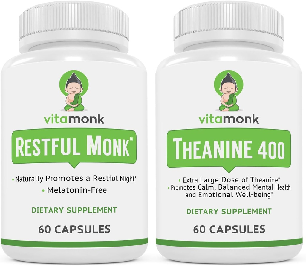 VitaMonk Sleep Blend ja L-Theanine: melatoniini tasuta uneabi ja lõõgastuspakett