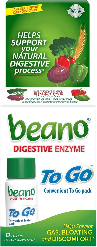 beano minna gaasi ennetamine, toiduensüümi toidulisand, aitab seedida gaasi tekitavaid toiduaineid, 12 tabletti