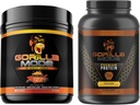 Gorilla Mind Pre Treening (Orange Rush) + Premium Whey Protein (Šokolaad) - Põhjalik Stack Kütuse maksimaalsed tulemused