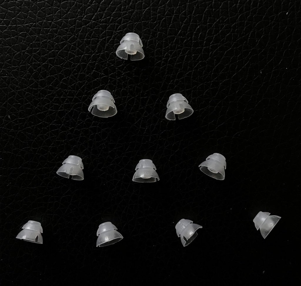 Jungle Care® (6 mm väike * 10 tk) Kahekihiline Magic kuulmisabi Domes Mugav PSAP (isiklik helivõimendustoode) Kit Ear Tips Invisible, Perfect Vabas õhus (avatud sobivus), välja arvatud RIC