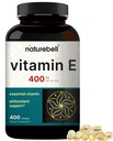 NatureBell E-vitamiini õli softgels, 400iu per Serving, 400 pillid | Olulised antioksüdandid, kergesti imenduv vorm - toetab naha, südame ja immuunsüsteemi tervist - mitte-GMO