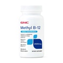 GNC Metüül B12 2500mcg toidulisand, mis on vajalik süsivesikute ainevahetuse ja energia tootmiseks, 100 serveerimist