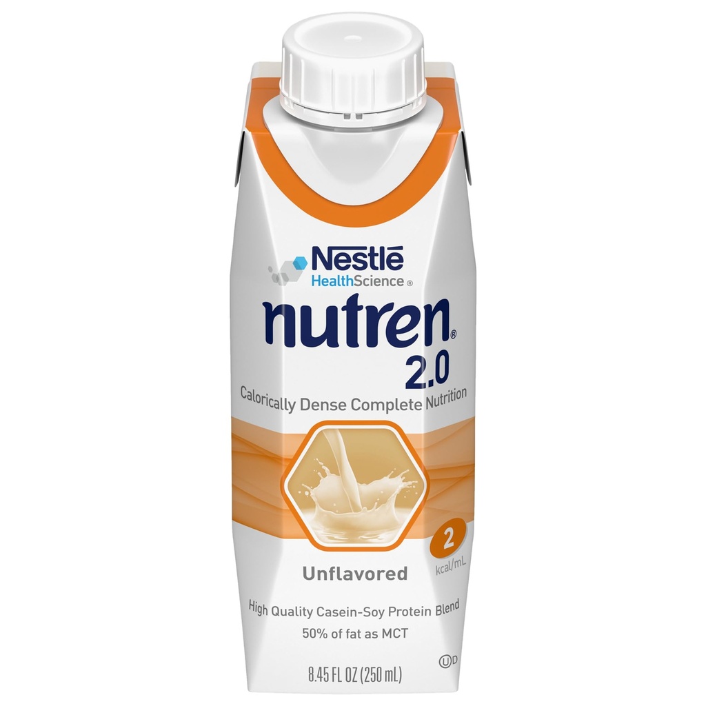 Nutren (2,0 kcal/ml) kalorsusega torutoitmise valem, maitsestamata, 8,45 Fl Oz või 250 ml (24. pakend)