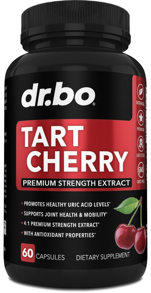 Tart Cherry Extract Kapslid täiendada - Puhastada Uric Acid Flush Puhastada Antioksüdant pillid puhata - Tart Kirsi kapslid Antotsüaniin Toidulisandid Ultra Pure Cherries Vitamiinid Kontsentraat Pill