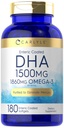 Carlyle DHA Supplement 1500mg | 180 Softgels | Omega-3 Supplement | Non-GMO, Gluteenivaba