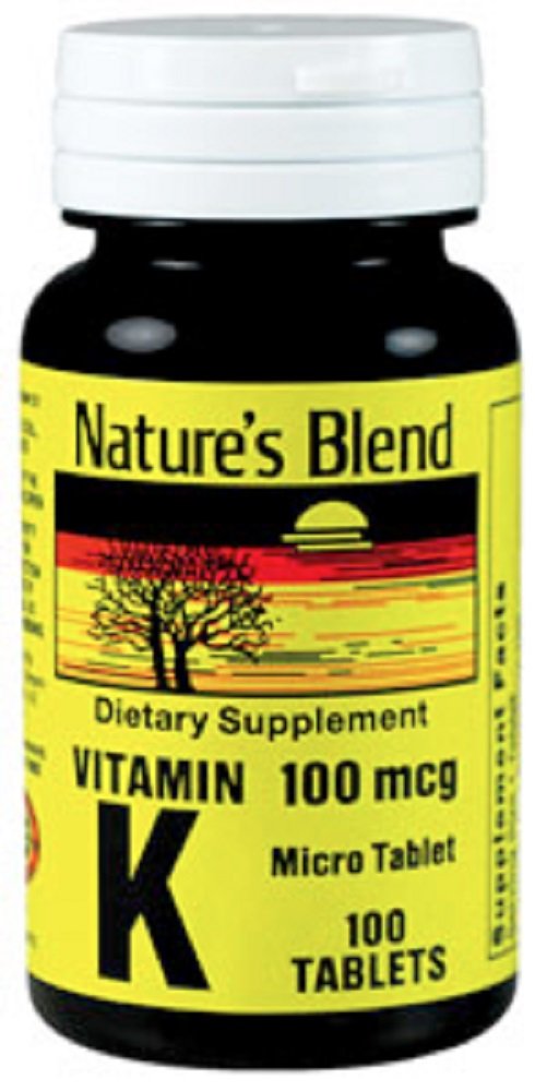 Nature's Blend Vitamin K 100Mcg tabletid 100 Ct
