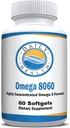 Omega 8060 2400mg Omega 3 kalaõli ühine tervise täiendus 60 pehmegeel - 1 kuu pakkumine