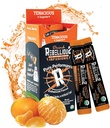 Rebellious Tenacious Tangerine Organic Drink Mix – Zero Calorie Energy Drink Mix | Monk Fruit & Green Tea Extract | L-Theanine + Natural Caffeine | 100% taimepõhine | Pakend 10 | Keto, gluteenivaba
