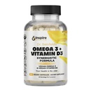 Igav toitumine Vegan Omega 3 ja vitamiin D3 täiendus 90Ct