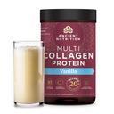 Ancient Nutrition Kollageen Peptiidid Pulber, Multi kollageeni valk, naised ja mehed, C-vitamiin, probiootikumid, hüdrolüüsitud kollageen, toetab nahka, liigeseid, soolestiku tervist, Vanilla, 24 Servings