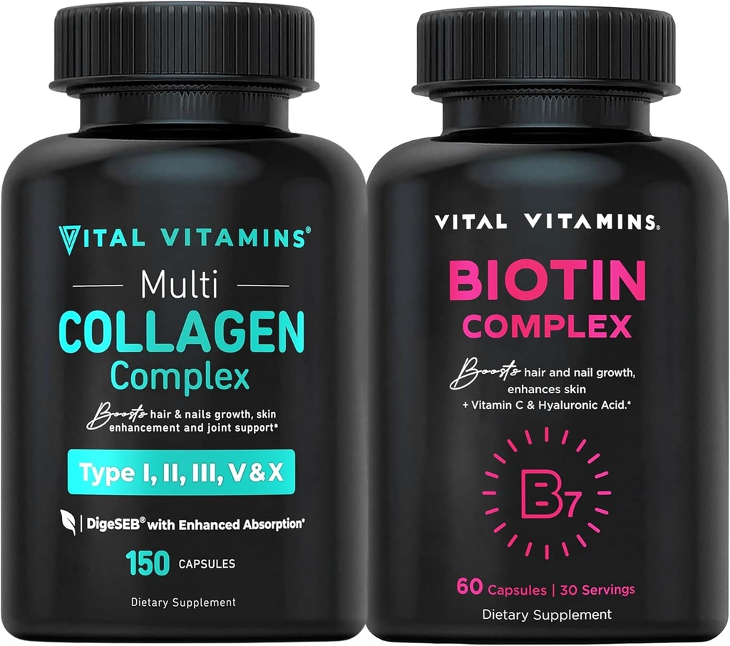 Vitamiinid Multi kollageen tabletid + Biotin Complex pillid