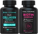 Vitamiinid Multi kollageen tabletid + Biotin Complex pillid