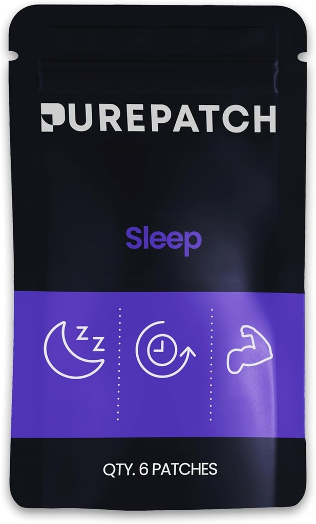 Puhas plaaster Unepakend - Taimepõhine Vegan Topical Patch - Magneesium Glycinate - GABA - L-Theanine - Apigenin - Mittesöödav - Veekindel - õrn nahal - Gluteenivaba - Valmistatud USA-s - 6 plaastrit