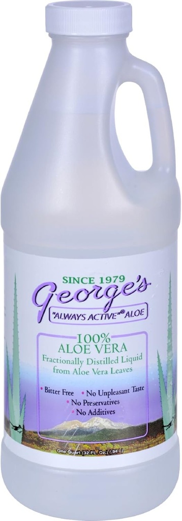 Georges Aloe Vera - Bitter Free - Ei säilitusaineid - 100 protsenti Aloe Vera - 32 fl oz (pakk 4)