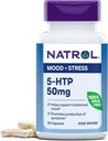Natrol meeleolu ja stress 5-HTP 50mg, toidulisand aitab toetada tasakaalustatud meeleolu, 30 kapslit, 7-30 päeva pakkumist